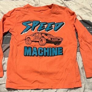 3T Boys OshKosh B'gosh PEACHY PINK Long-Sleeve 'Speed Machine' Tee